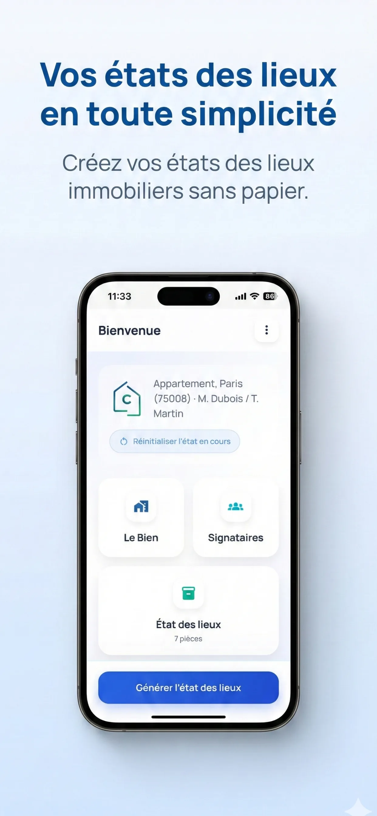 CapLens Inventory - Écran principal
