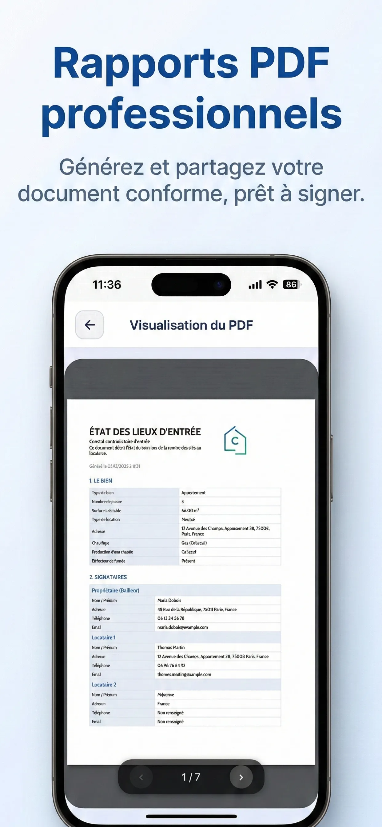 Rapport PDF - CapLens Inventory