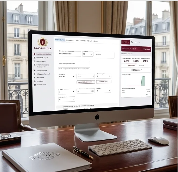 Plateforme CapLens déployée sous marque blanche pour un cabinet immobilier